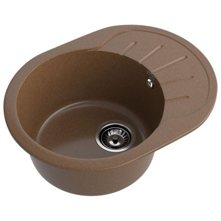 Кухонная мойка GranFest RONDO 580L, терракот, артикул R-580L терракот