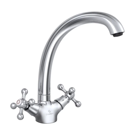 Смеситель для кухни Славен СЛ-ДВ-А11, хром