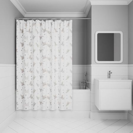 Штора для ванной IDDIS 200x180 см, Полиэстер (BP04P18i11), артикул BP04P18i11
