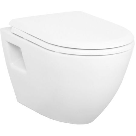 Унитаз Creavit Terra TP325-11CB00E-0000 подвесной Белый без сиденья, артикул TP325-11CB00E-0000