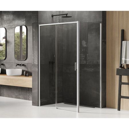 Душевое ограждение NEW TRENDY PRIME 160x70x200 D-0310A/D-0122B (хром)