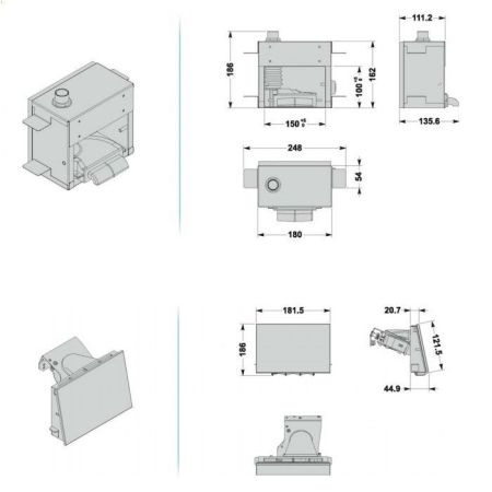 Effegibi Nuvola Smart Power 25 Парогенератор 52х26хh27 см, 2,5 кВт