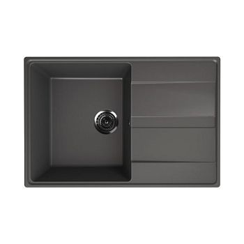Кухонная мойка Ulgran Quartz Prima 750-09, мокрый асфальт