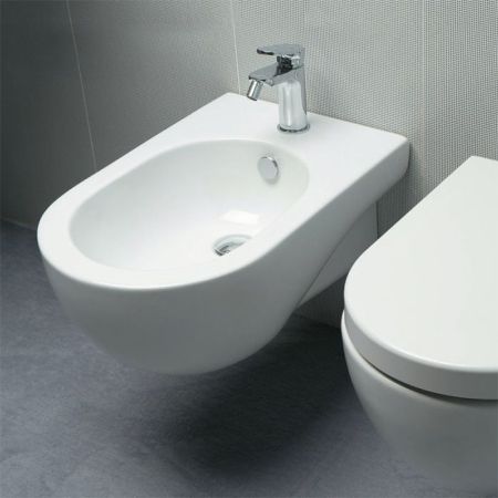 AZZURRA NUVOLA Биде подвесное 55х35см c 1 отв., цвет белый, с креплением KIT2000CF, артикул NUBKS000000MBI/(NUV500/SOSK bi)*1