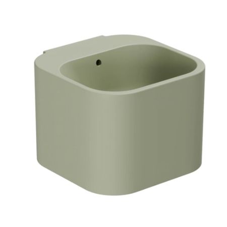 AZZURRA TANDEM Раковина 430х440х320 мм., подвесная, с 1 отверстием для смесителя, с переливом, цвет Nature green