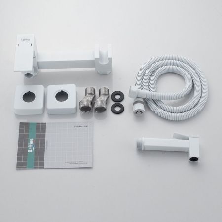 Гигиенический душ со смесителем Raffine F237C, белый