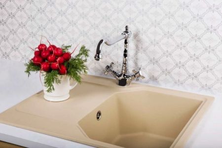 Смеситель для кухни, OMOIKIRI, Tokigawa, тип открывания воды-двухвентильный, тип регулирования воды-керамическая кран-букса, монтаж-на раковину/столешницу, отверстия для монтажа-1, высота, мм-236, вынос излива, мм-238, тип излива-поворотный, тип подводки-