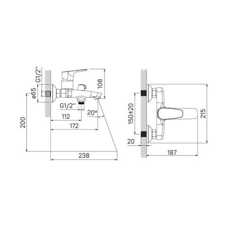 Смеситель для ванны IDDIS Zodiac (ZODSB02i02WA), артикул ZODSB02i02WA