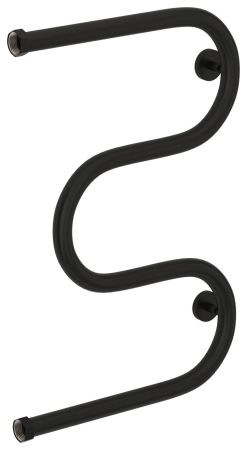 Полотенцесушитель водяной "М-обр.+" 600х400 Н. Г. 1" (Матовый Чёрный), артикул 31-4007-6040