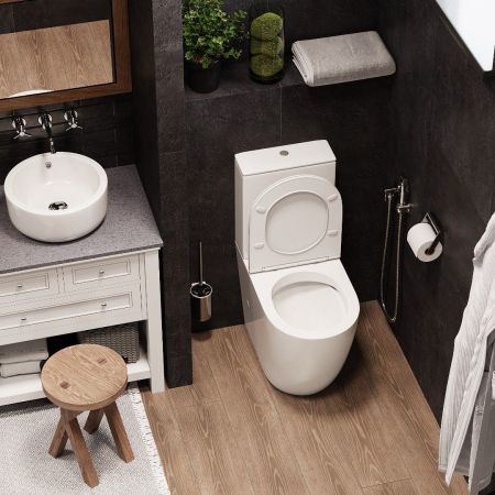 Унитаз BELLA напольный безободковый высокий Cerutti SPA  CT8709, артикул CT8709