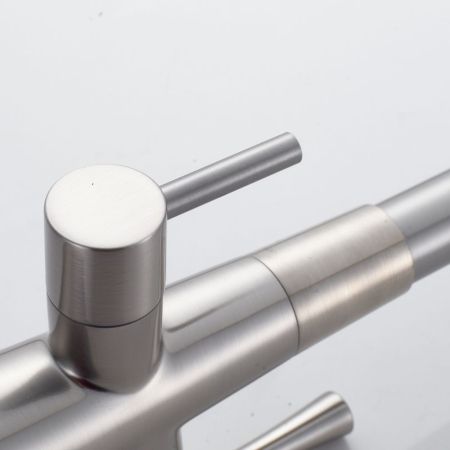 Смеситель для кухни с подключением фильтра Shevanik S528L, сатин