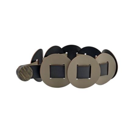 ADJ Клипса для штор Rotonda, 56 см., цвет: капучино/шоколад, артикул 9870.04/06