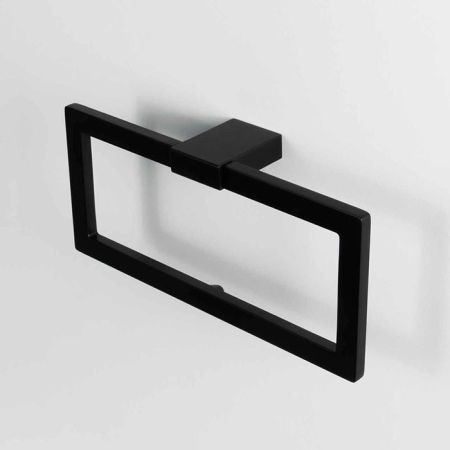 Colombo MiniQ Полотенцедержатель кольцо, цвет: чёрный матовый, артикул B5031.NM