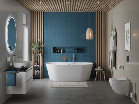 Ванна акриловая пристенная BelBagno BB710, артикул BB710-1400-750