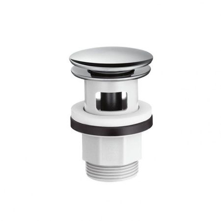 Донный клапан, Hansgrohe, для раковин и биде, с переливом, нажимной Push-Open, 1 1/4", форма крышки-круглая, диаметр крышки, мм-64, материал сливной пробки-нержавеющая сталь, цвет крышки-хром Донный клапан, Hansgrohe, для раковин и биде, с переливом, нажимной Push-Open, 1 1/4", форма крышки-круглая, диаметр крышки, мм-64, материал сливной пробки-нержавеющая сталь, цвет крышки-хром