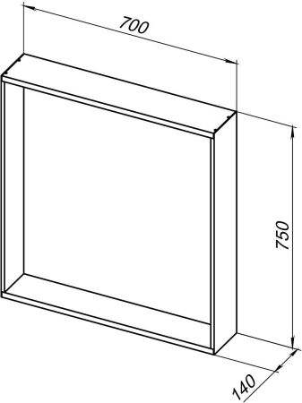 Зеркало Allen Brau Reality 70 1.32017.BB черный браш, артикул 1.32017.BB
