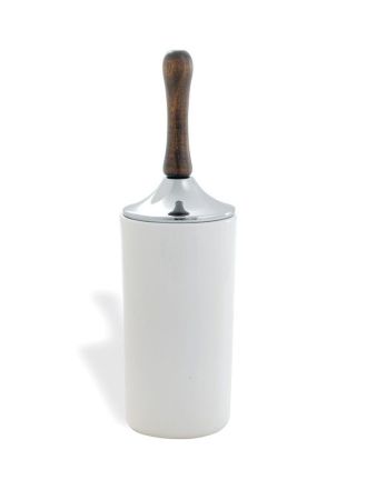 Stil Haus Minerva, настенная керамическая мыльница, цвет хром - темный орех, артикул M09(08-33)