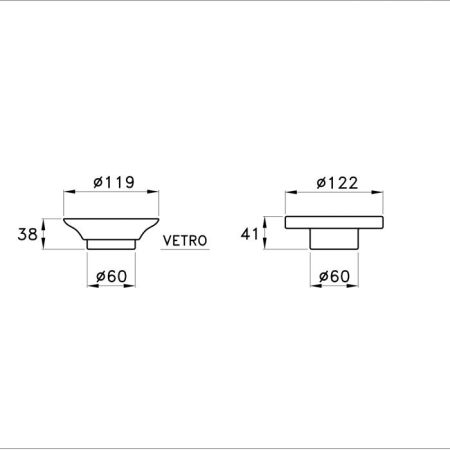 Stella 130 Мыльница без подставки (матовое стекло) P022, артикул CT 10012 VSA0