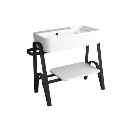 SIMAS HOP  Раковина чаша подвесная 80x50xh18 см, без отв. для смесителя,  цвет белый