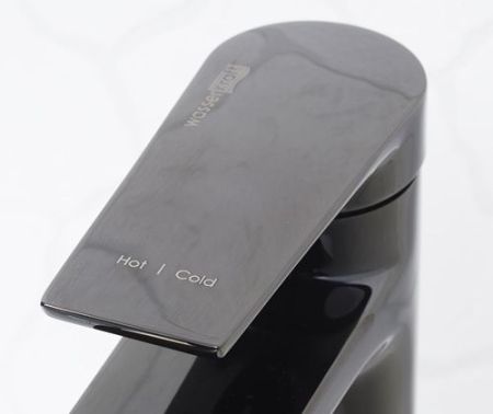 Смеситель для раковины WasserKRAFT Glan 6603H Черный глянцевый