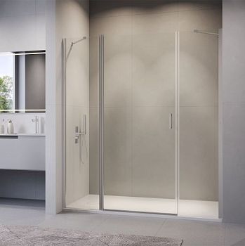 Душевая дверь RGW LE-009 (LE-004 + Z-09+профиль A-14) (Прозрачное, 1800)