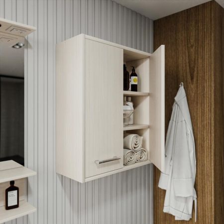 Шкаф навесной ЧИЛИ Бриклаер 62 см, светлая лиственница, артикул 4627125415036