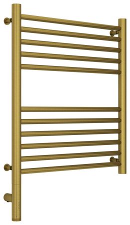 Полотенцесушитель электрический "БОГЕМА 3.0" прямая 600х500 / МЭМ левый (Состаренная латунь), артикул 051-5804-6050