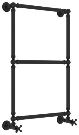 Полотенцесушитель водяной "Ренессанс 1304" 860х500 (Матовый черный), артикул 31-0280-8650