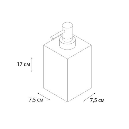 Дозатор жидкого мыла FIXSEN SOLE FX-301-1, бежевый, артикул FX-301-1