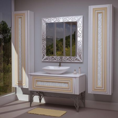 Раковина Florentina Моника 55,8 см 10.111.00560.001, белая, артикул 10.111.00560.001