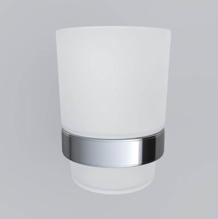 A7434300 Sense L, Стеклянный стакан с настенным держателем, хром A7434300 Sense L, Стеклянный стакан с настенным держателем, хром