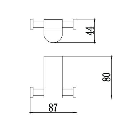 Крючок для ванной комнаты Savol S-007354, хром, артикул S-007354