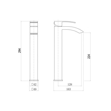 Смеситель для раковины FASHUN A51218-21, бронза