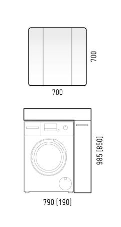 Комод - тумба "Лео 80/20", Корини 80, артикул SD-00000782