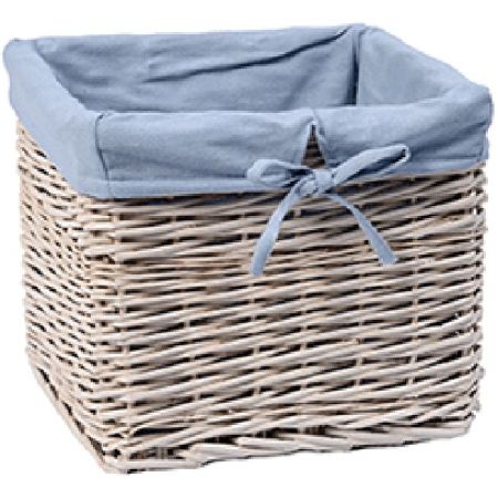 Корзина для белья WasserKRAFT Lopau 36x36x27 WB-320-L Кремовая, артикул WB-320-L