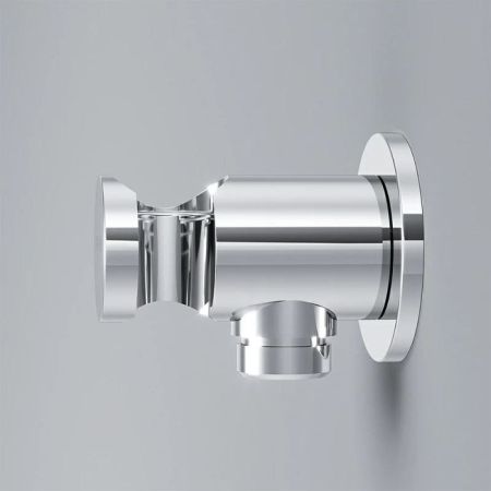 F0602100 Шланговое подсоединение с держателем, хром, шт., артикул F0602100