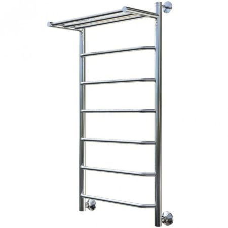 Водяной полотенцесушитель Тругор Браво 1 П НП 100x50 с полкой Хром, артикул Браво1/нп10050П