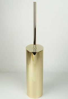 Surya Metall, круглый настенный ерш с крышкой 8х8хh46 см, цвет золото