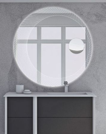 Зеркало Cezares 100 с увеличительным зеркалом с LED подсветкой, артикул 45011