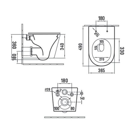 Унитаз подвесной Piatti VT1-11SMC, цвет капучино матовый, ультратонкое soft-close сиденье, артикул VT1-11SMC
