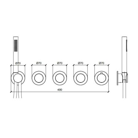 Смеситель для душа, Almar, Water Control Modular, на 3 потребителя, тип открывания воды-однорычажный, тип регулирования воды-керамический картридж, монтаж-настенный встраиваемый, отверстия для монтажа-5, внутренняя часть-необходимо заказать, цвет-оружейны Смеситель для душа, Almar, Water Control Modular, на 3 потребителя, тип открывания воды-однорычажный, тип регулирования воды-керамический картридж, монтаж-настенный встраиваемый, отверстия для монтажа-5, внутренняя часть-необходимо заказать, цвет-оружейны