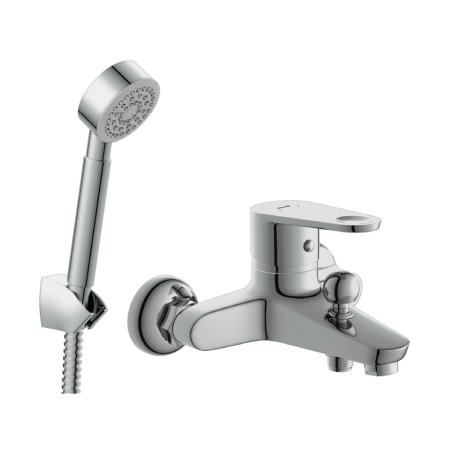 Комплект Cersanit CARI 2 в 1 смеситель для ванны CARI душевой гарнитур CARI (64512), артикул 64512