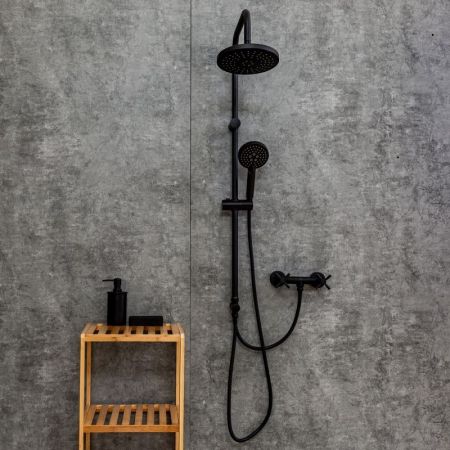 Душевая система Orange Mia M34-922b Черная, артикул M34-922b