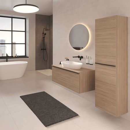 Duravit Shower Systems Душевая система в комплекте с термостатическим смесителем (чёрный матовый), артикул TH4282008046