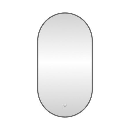 Зеркало с подсветкой LED Fixsen FX-3120F овальное 50х120 см, графит, артикул FX-3120F