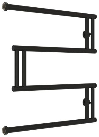 Полотенцесушитель водяной High-Tech model "M+" 600х600 (Матовый черный), артикул 31-4050-6060