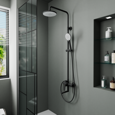 Душевая система D&K Bayern.München черный (DA1563705B18), артикул DA1563705B18
