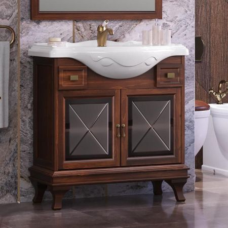 Тумба с раковиной Борджи 85 Opadiris Светлый орех