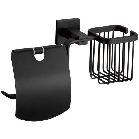 Держатель для туалетной бумаги и освежителя Savol S-L06551H, черный, артикул S-L06551H
