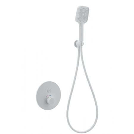 Смеситель для душа с термостатом встраиваемый WONZON & WOGHAND, Белый матовый (WW-D1017-A-MW), артикул WW-D1017-A-MW